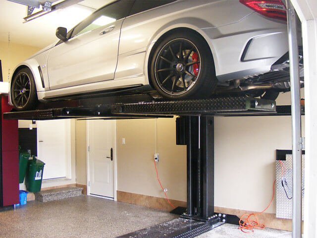 2 car garage etobicoke right parking bay car auto lift after 1024x768