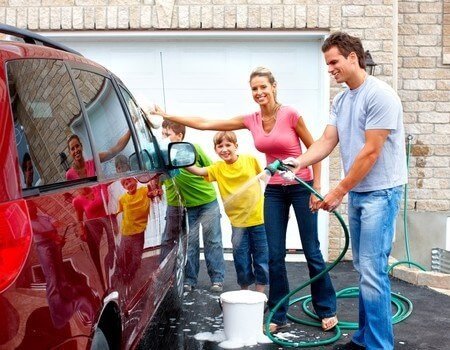 clean out your garage - family project, fun day