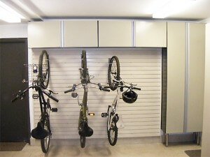 Bike racks and storage for skis