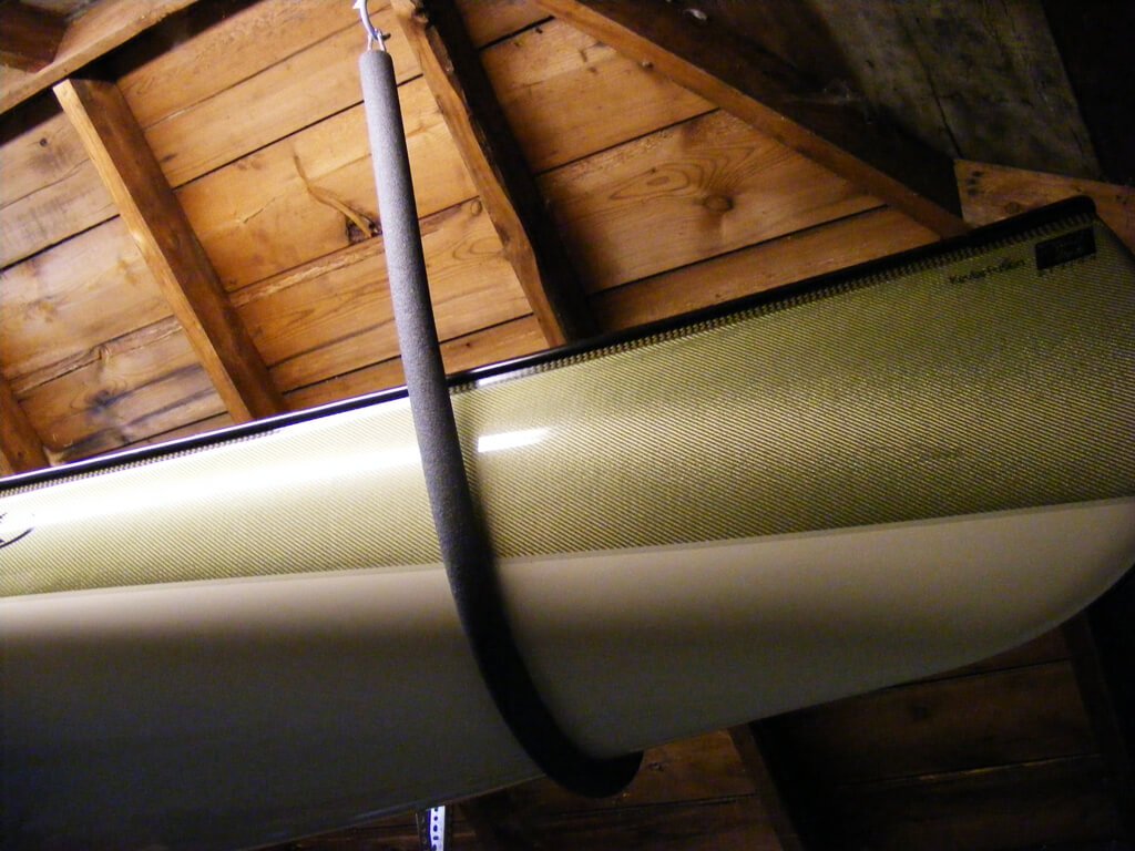 custom storage overhead of canoes & kayaks