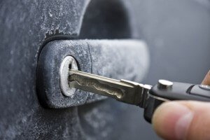 avoid frozen car locks