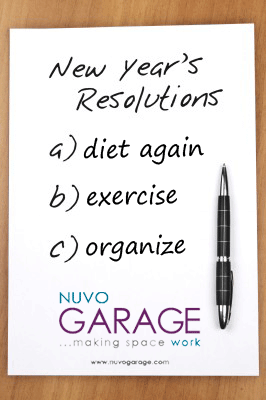 new years resolutions - garage organization