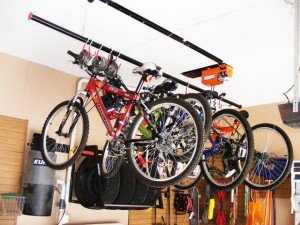 pulley bike rack