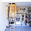 retractable attic ladder to custom mezzanine